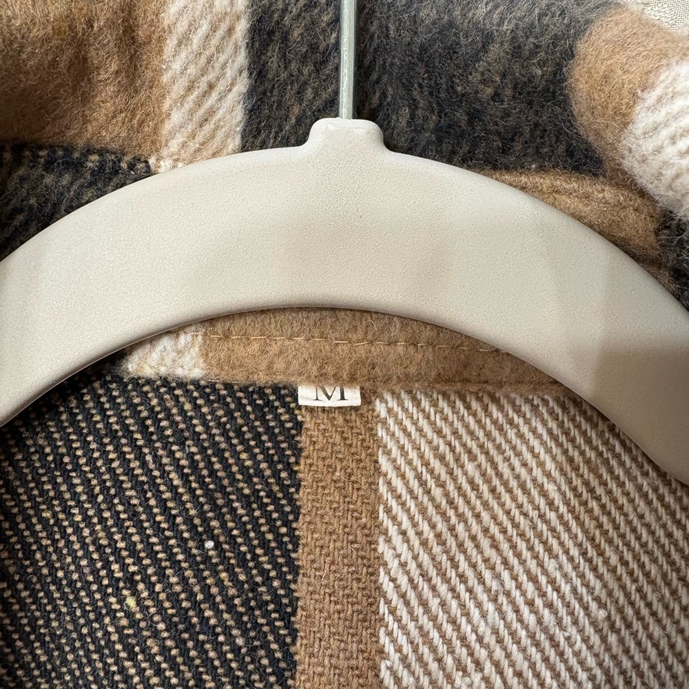 Plaid Button-Up Shacket - Picture 3 of 3